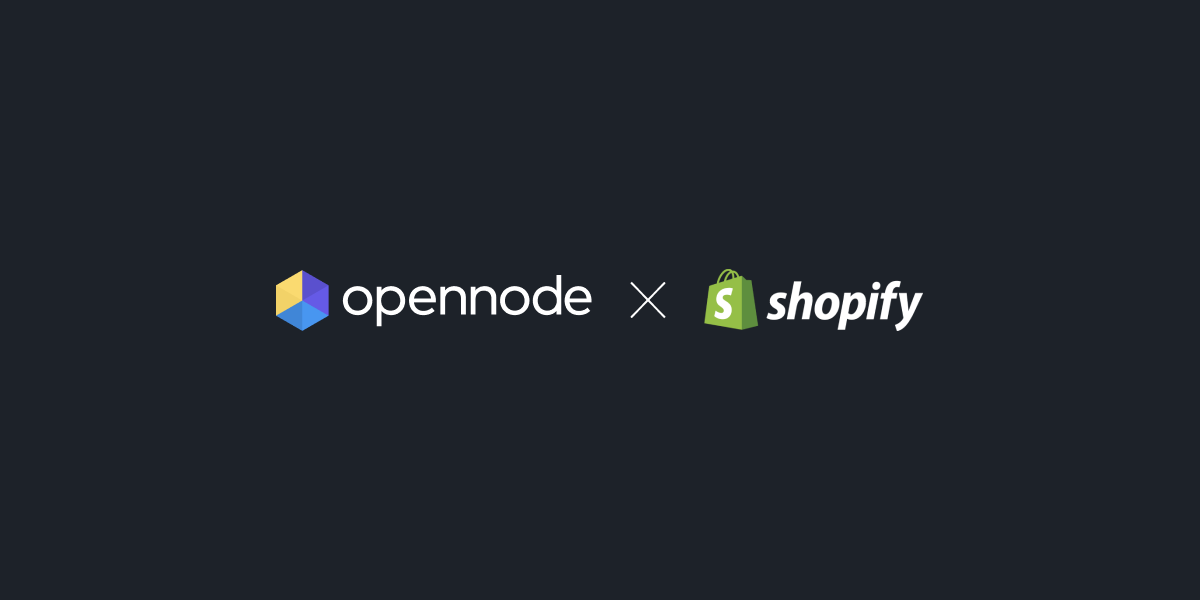 OpenNode and Shopify logos